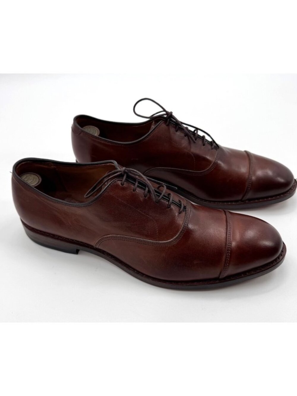 Allen Edmonds Park Avenue Cap-Toe Oxford Brown Leather 12M Men’s Dress Shoes